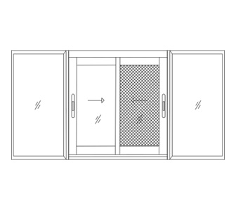 Sliding Window with Fixed Panel