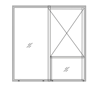 Sliding Window with Integrated Railing